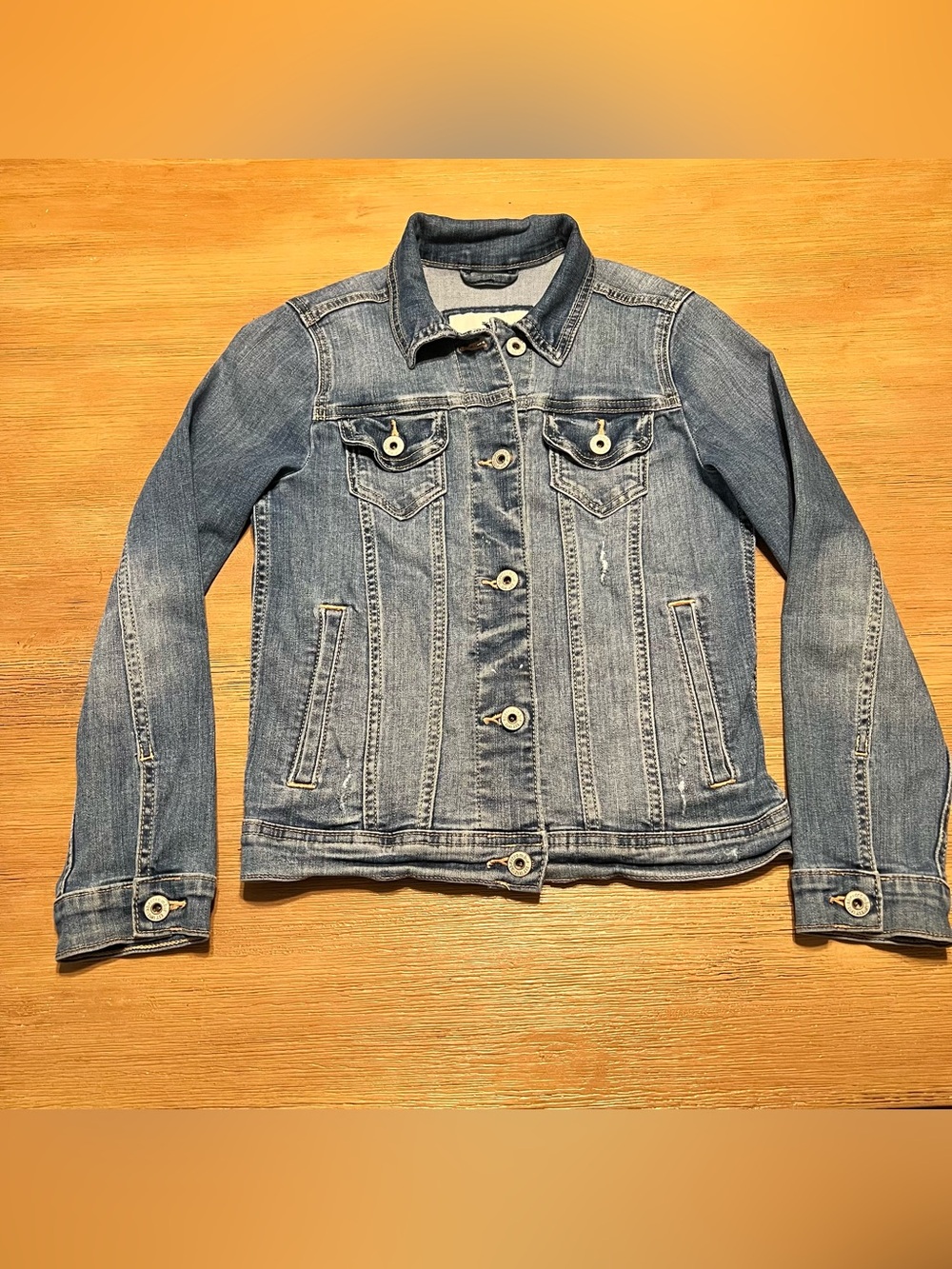 abercrombie kids Light Blue Denim Jacket size 9/10